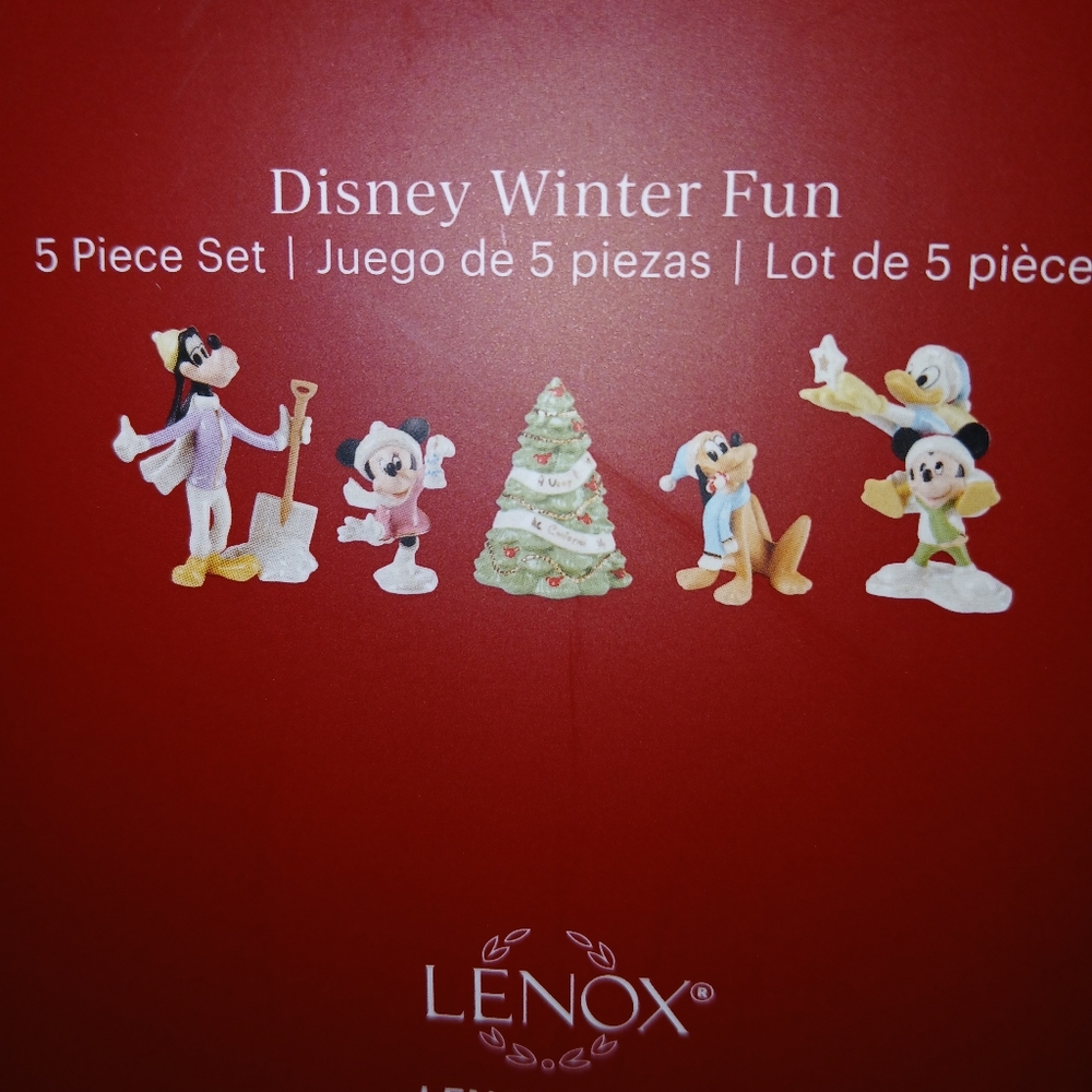 Lenox Disney 100th Anniversary Fab Five Mickey Minnie Goofy Pluto Donald - Picture 9 of 13